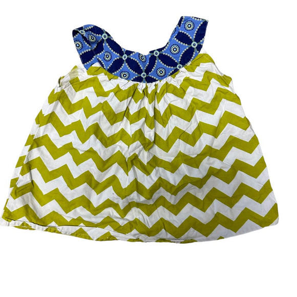 Baxter & Beatrice Blue and Green Geometric Pattern Outfit - Picture 2 of 7